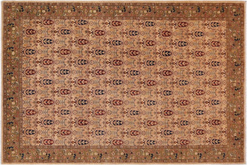 handmade Transitional Kafkaz Chobi Ziegler Tan Green Hand Knotted RECTANGLE 100% WOOL area rug 9 x 12